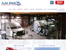 Tablet Screenshot of ampmtrucks.com